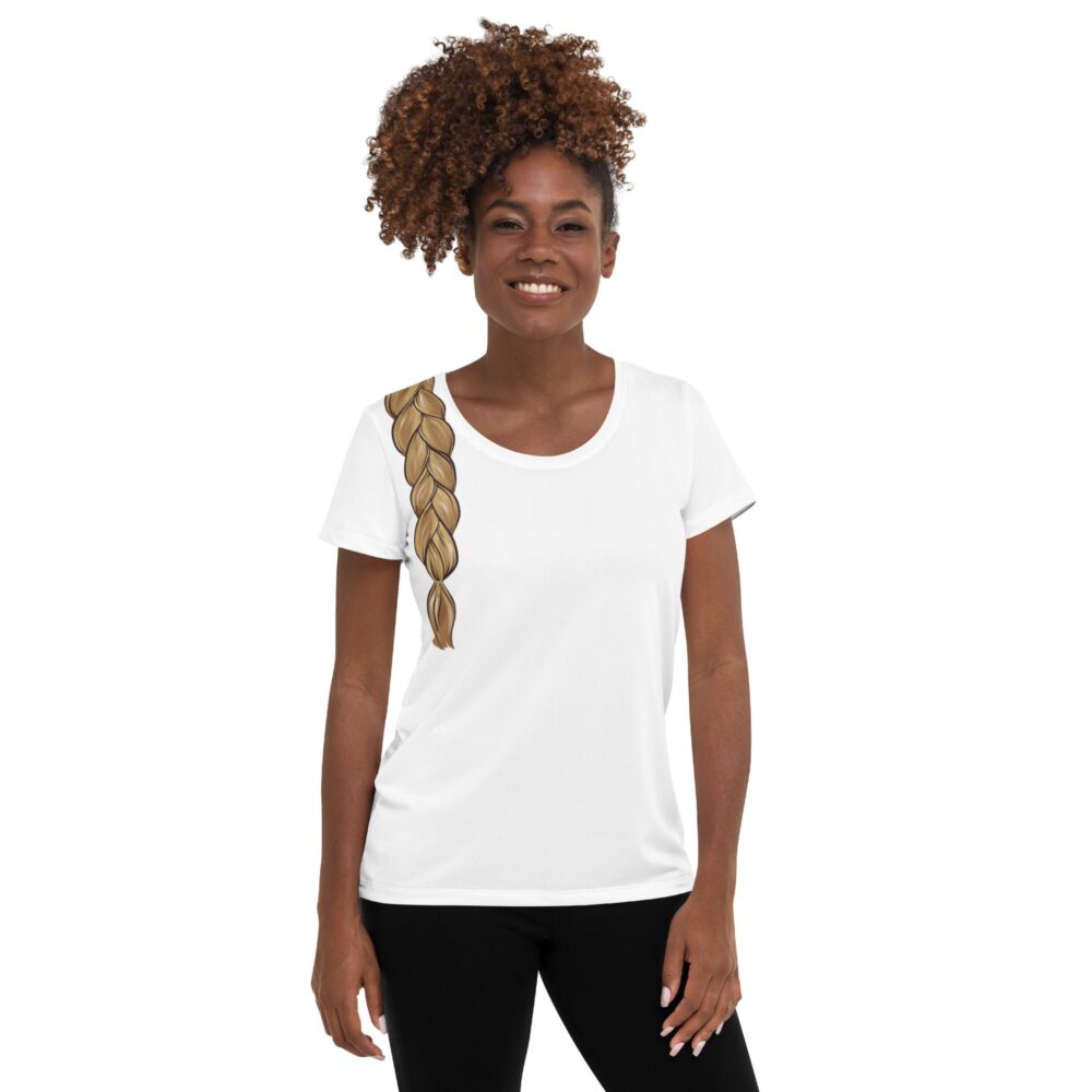 Very special t shirt  All-Over Print Women's Athletic T-shirt - Image 3